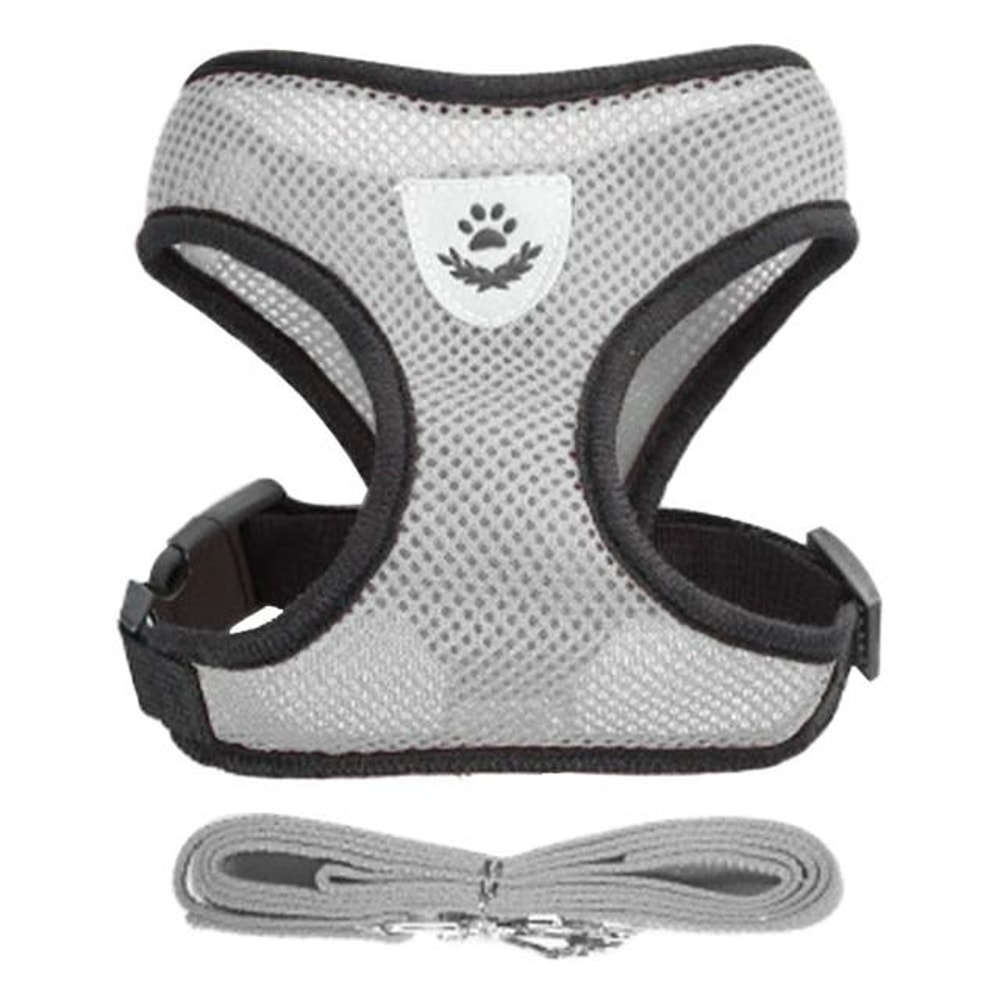 Adjustable Breathable Mesh Cat Harness Leash Set 10