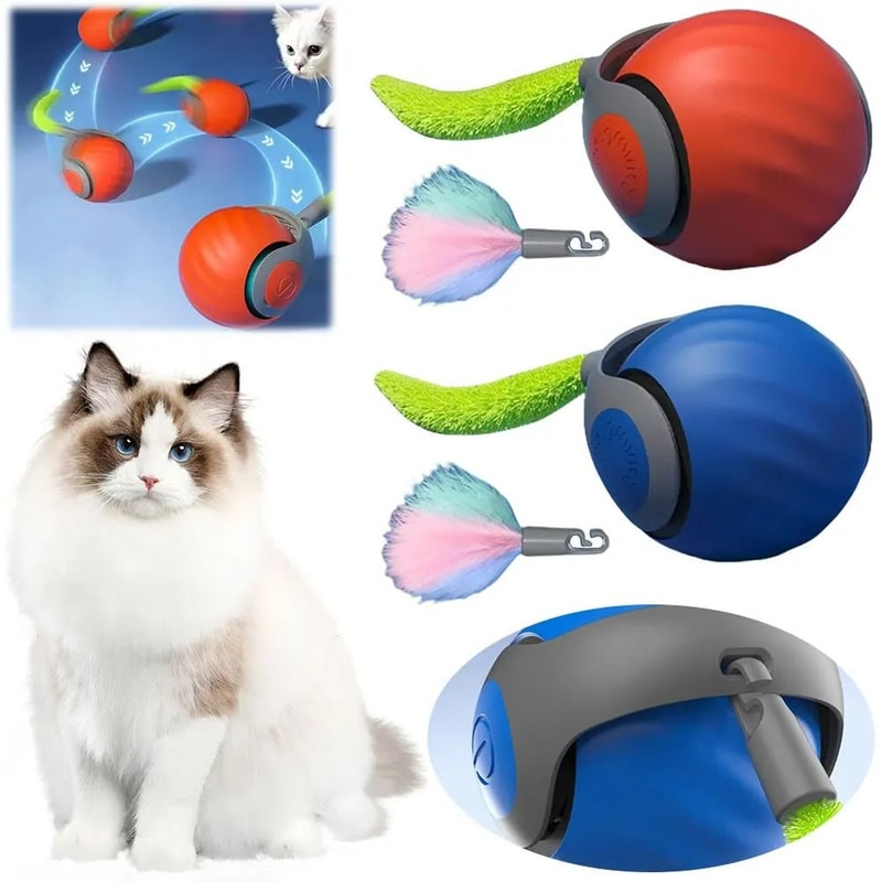 Speedy Tail 20 New Generation Smart Interactive Cat Toy 2Piece Set 0