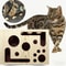Interactive Cat Nail File Box Maze Tunnel With Bell Ball 0