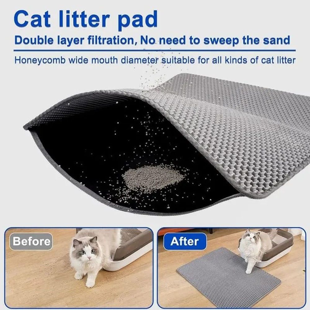 ExtraLarge DoubleLayer Waterproof Litter Trapper Clean Pad 4