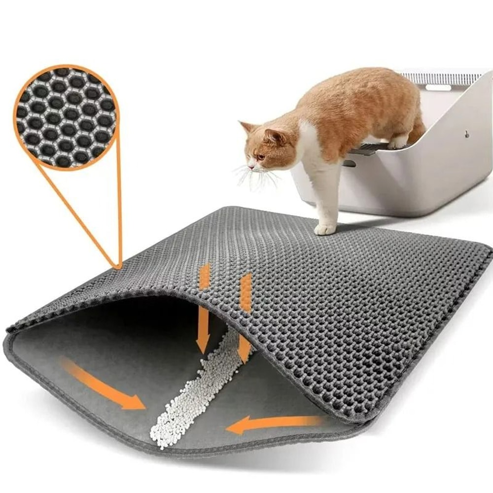 ExtraLarge DoubleLayer Waterproof Litter Trapper Clean Pad 7