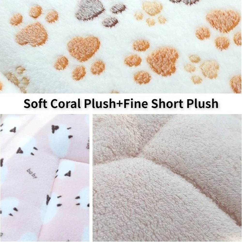 UltraSoft Short Plush Pet Sleeping Mat Thermal Blanket 5
