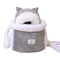 Winter Warm Plush Cat Backpack Cozy Travel Carrier 6