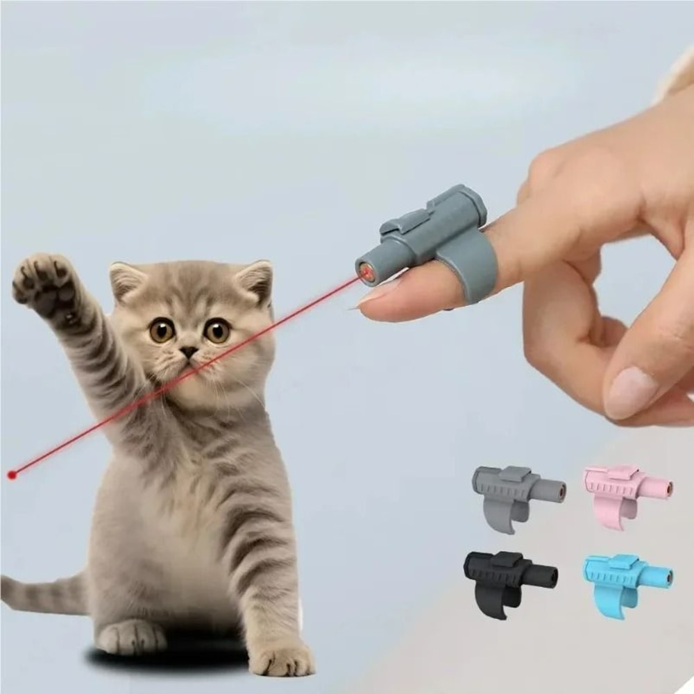 Portable FingerSleeve Mini Laser Cat Toy 0