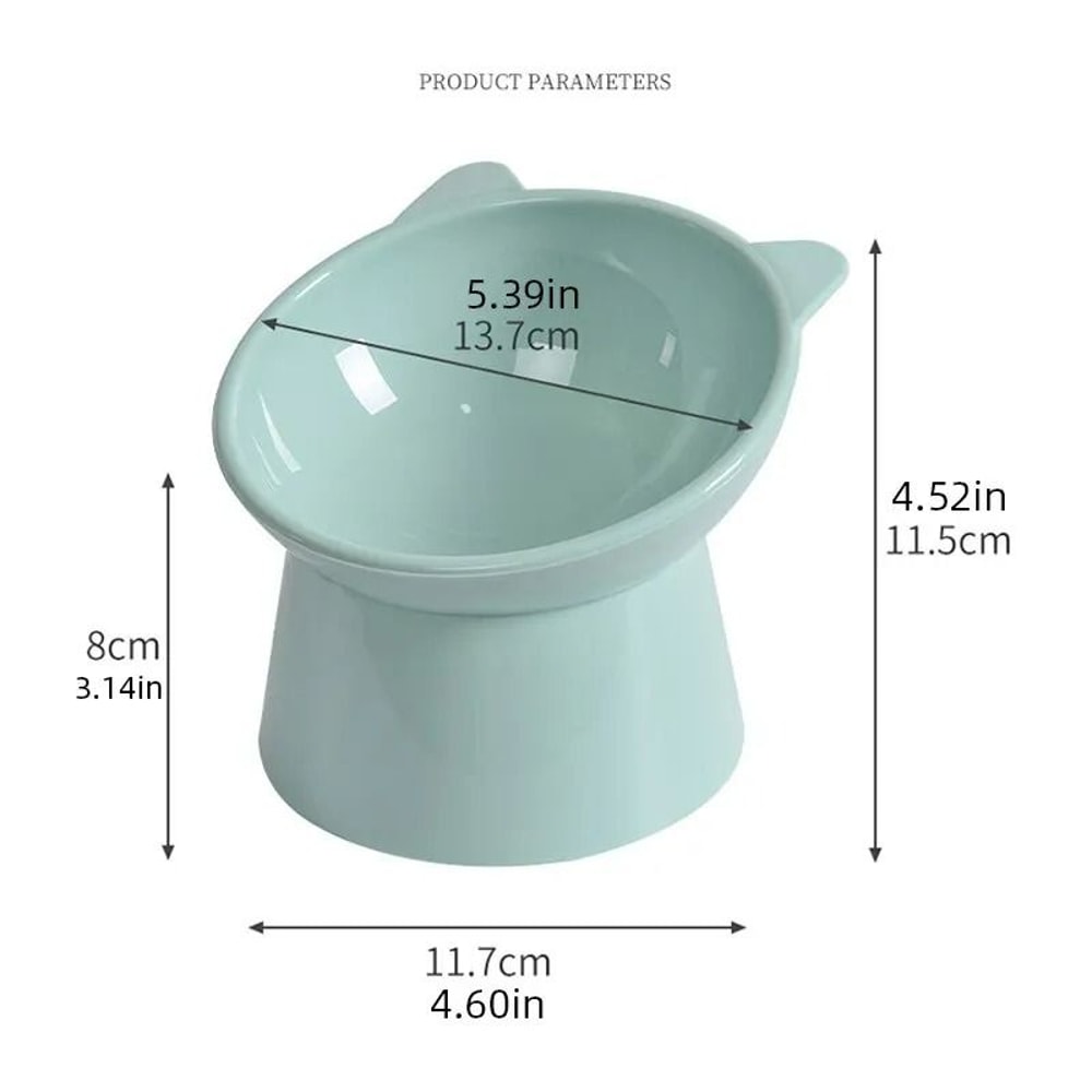 Ergonomic Tilted NeckProtection Pet Food Water Bowl 6
