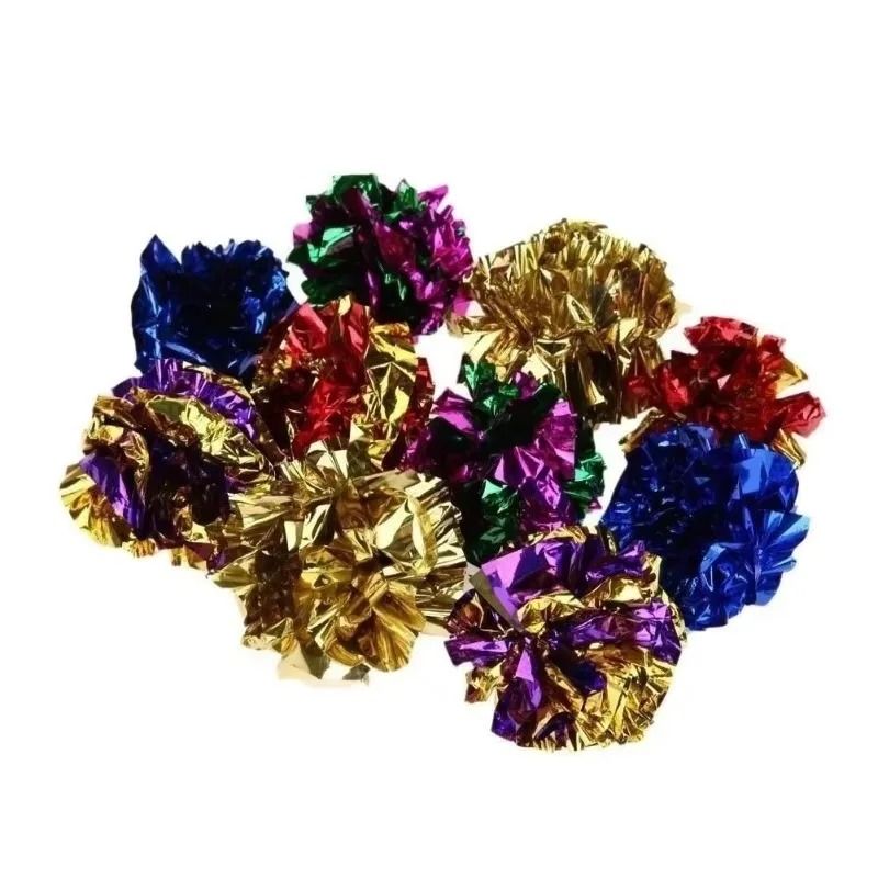 Interactive Mylar Crinkle Foil Balls 6Piece Set 2