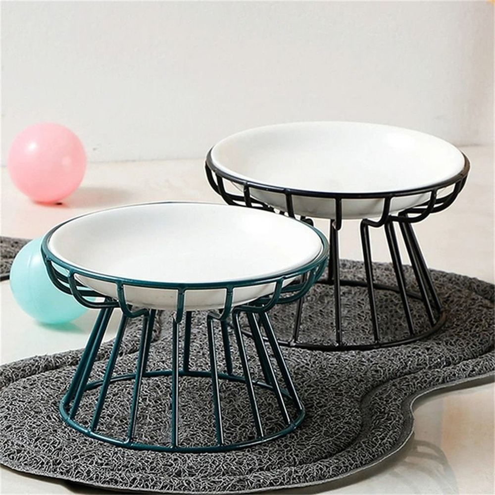 Elevated Metal Stand Pet Feeding Station Modern Lift Bowl 2
