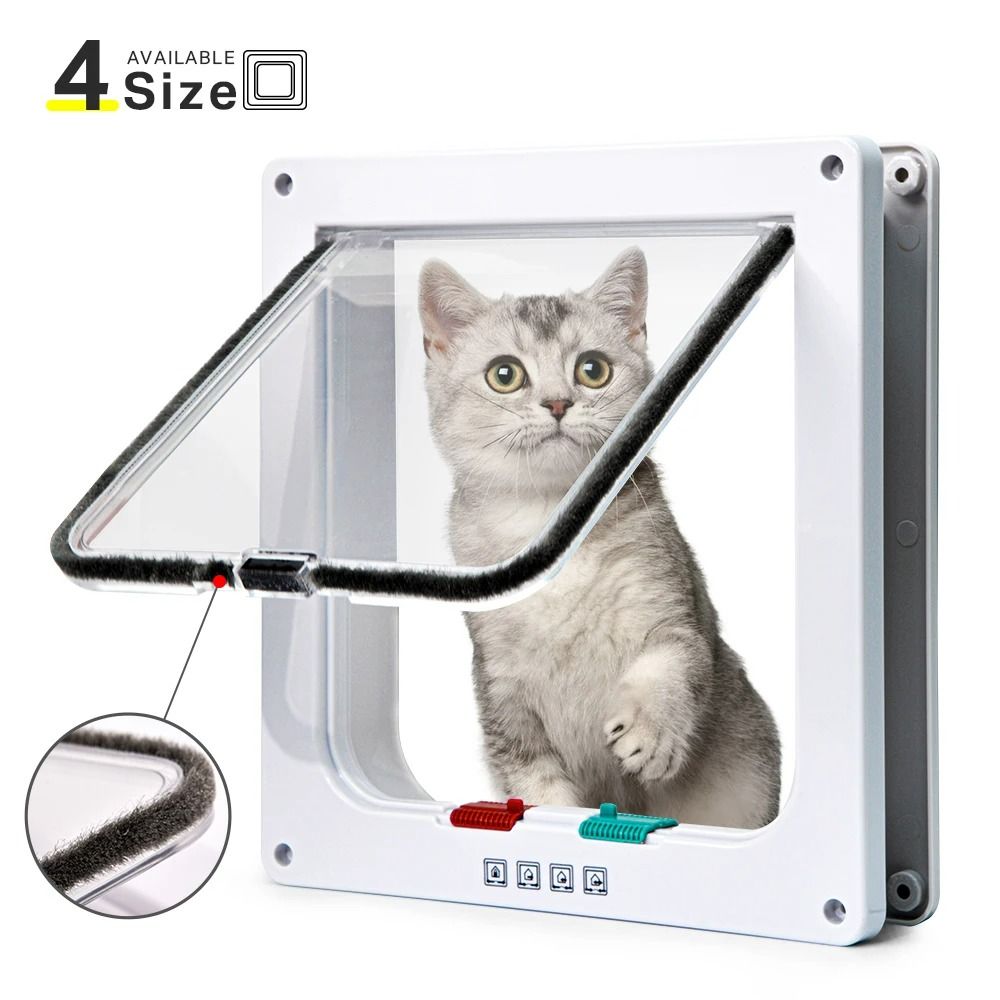 4Way Locking Security Smart Pet Flap Door 1