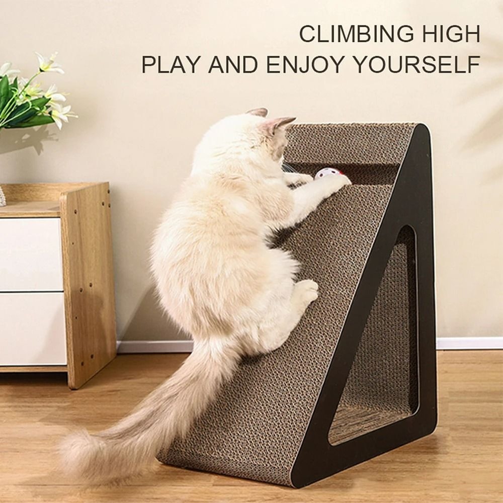 Interactive Ramped Cat Scratching Station With Rotating Ball 2