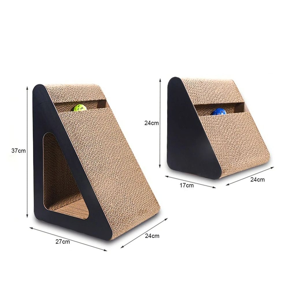 Interactive Ramped Cat Scratching Station With Rotating Ball 6