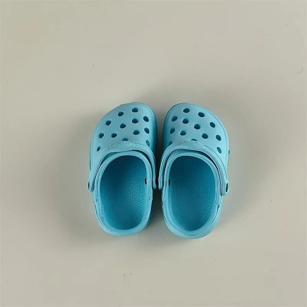 Miniature CrocStyle Silicone Shoe Pendants Pet Toys 7