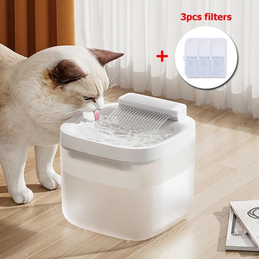 UltraQuiet 3L Automatic Pet Water Fountain Filtration System 0