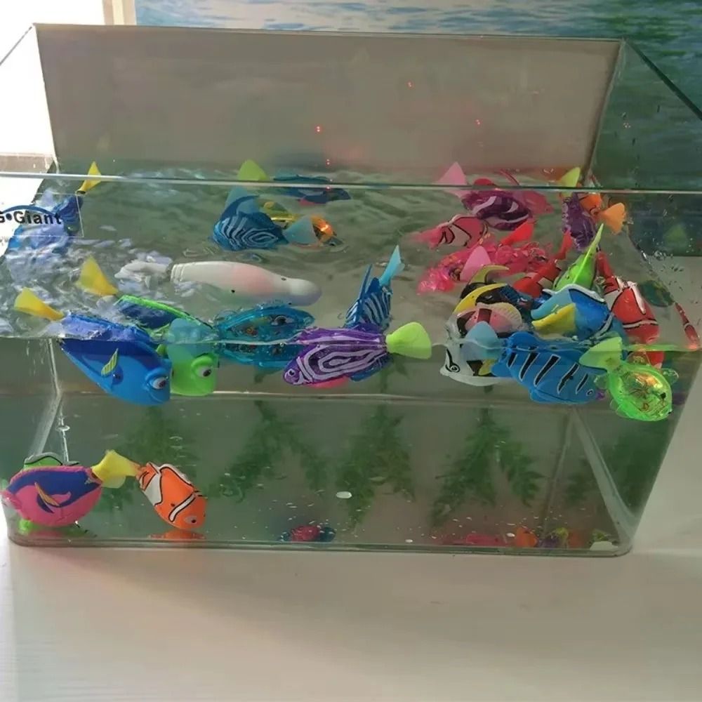 LED Inductive Interactive Swimming Robot Fish Toy 3