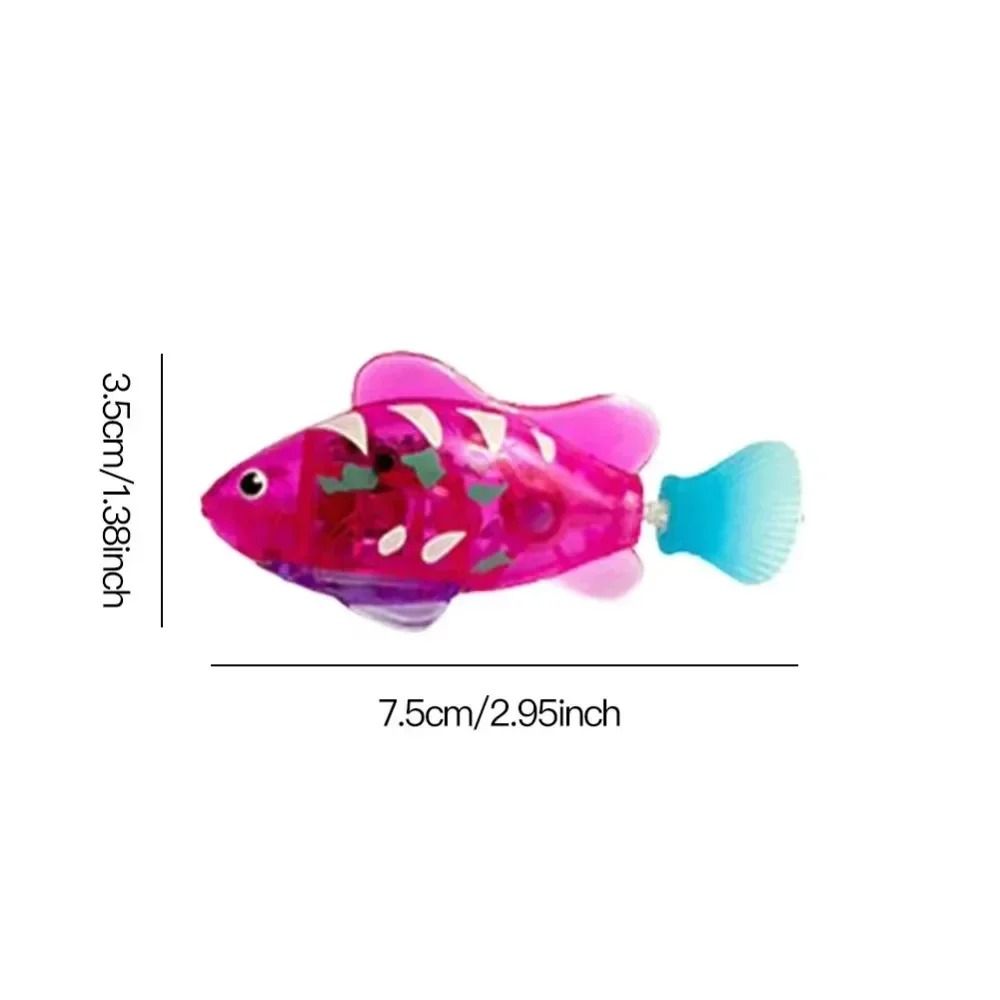LED Inductive Interactive Swimming Robot Fish Toy 5