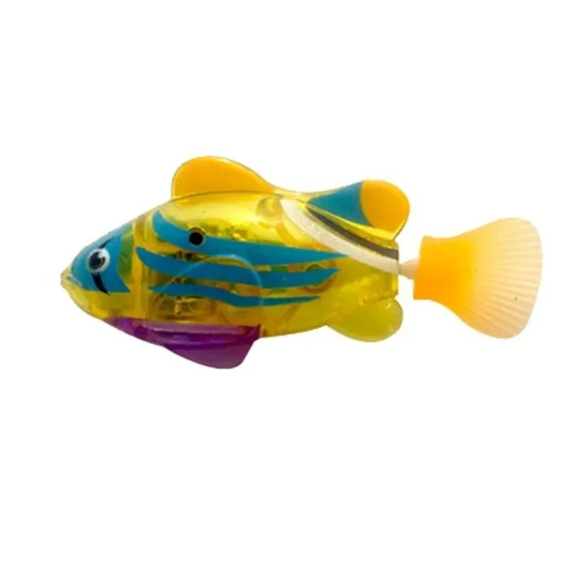 LED Inductive Interactive Swimming Robot Fish Toy 9