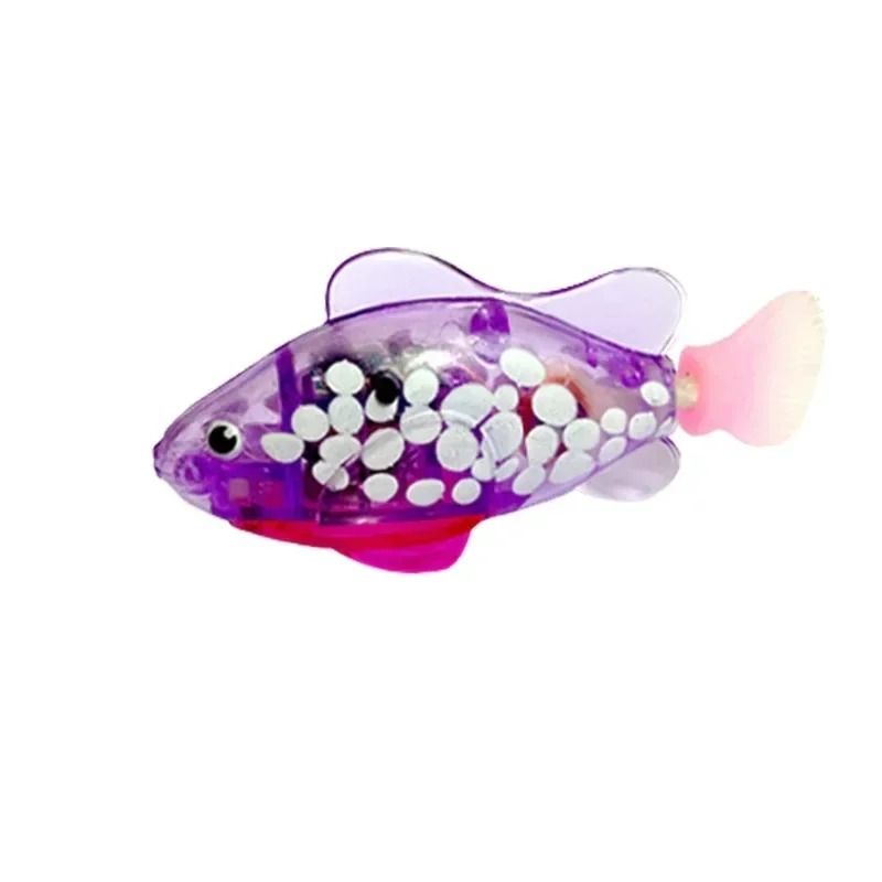 LED Inductive Interactive Swimming Robot Fish Toy 11