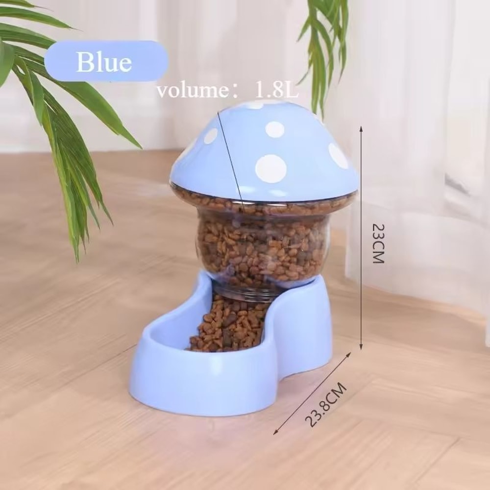 Enchanted Mushroom Automatic Pet Feeder Water Dispenser 5