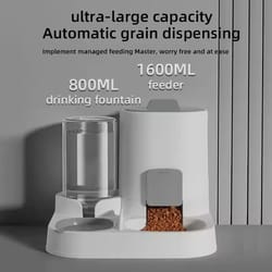 duo-flow automatic gravity feeder & waterer combo