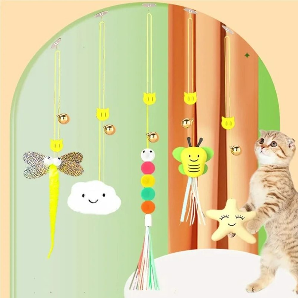 Dragonfly Aerial Acrobat Hanging SelfPlay Elastic Cat Toy 4
