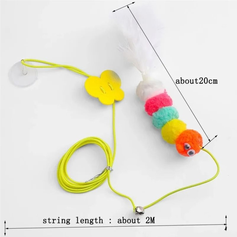Dragonfly Aerial Acrobat Hanging SelfPlay Elastic Cat Toy 5