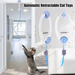 suspension pounce door-hanging automatic retractable cat toy
