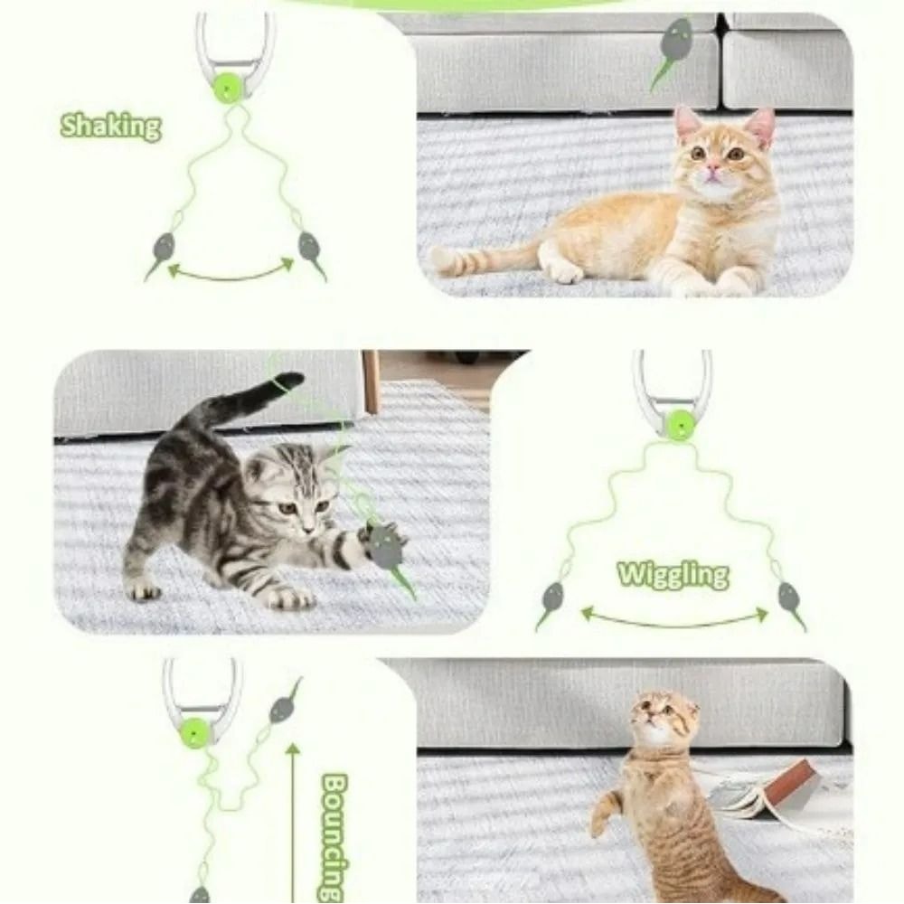 DoorHanging Automatic Rebound Mouse Toy 3