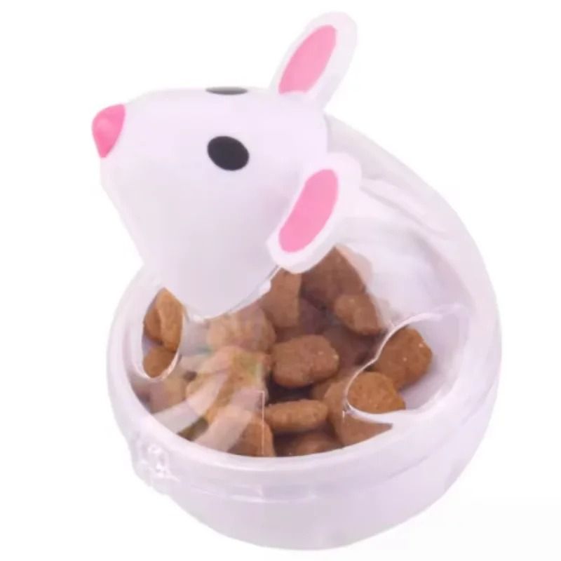 Mouse Shaped Rolling Pet Feeder And Slow Treat Dispenser 7