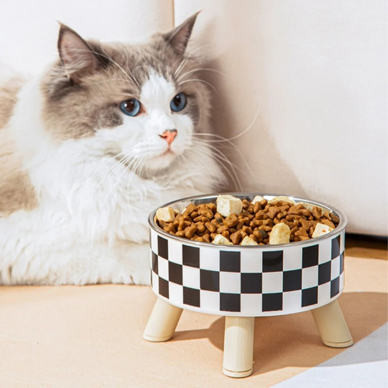 Stainless Steel Patterned Pet Bowl 1