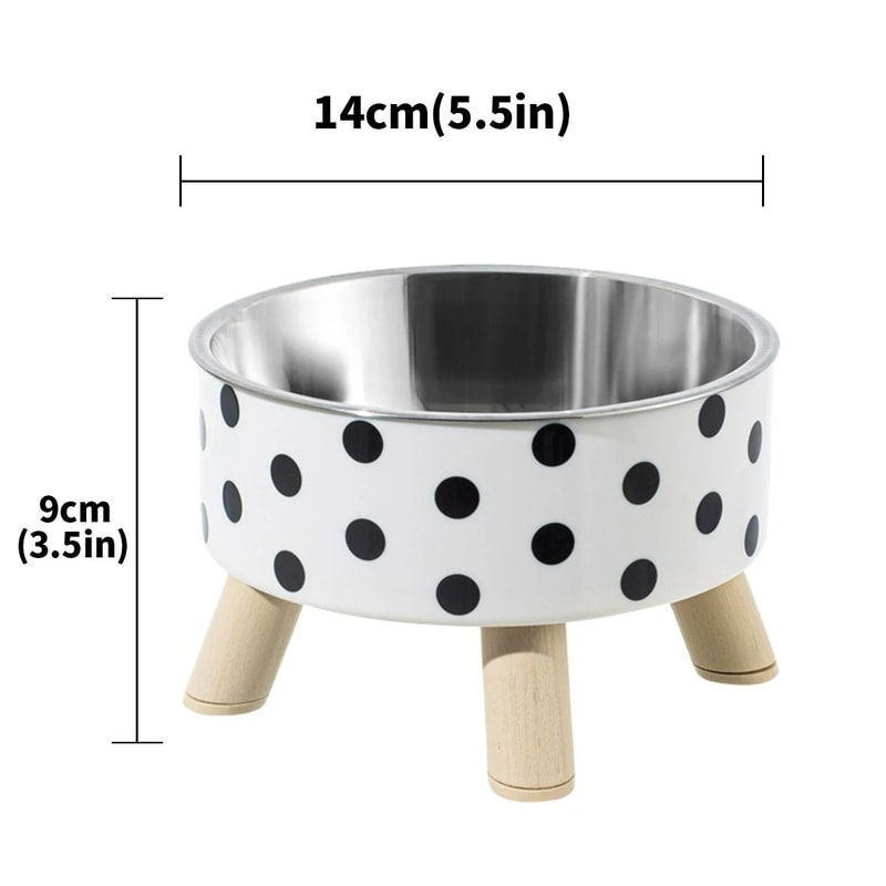 Stainless Steel Patterned Pet Bowl 4