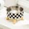 Stainless Steel Patterned Pet Bowl 5