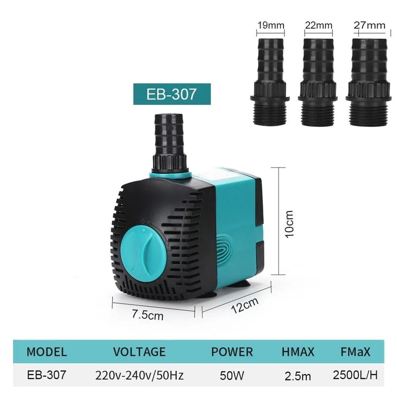 UltraQuiet Aquarium Fountain Submersible Water Pump 13