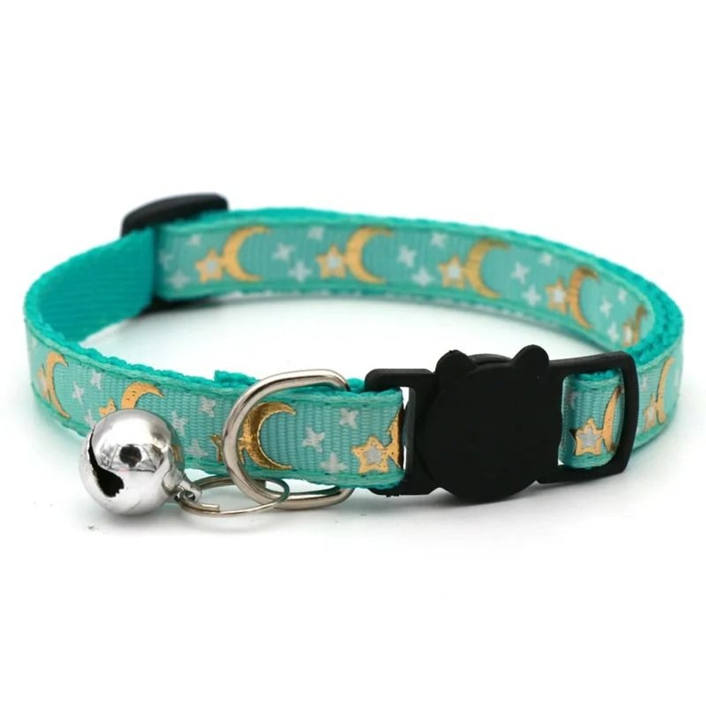 Celestial Sparkle Moon Star Pet Collar 10