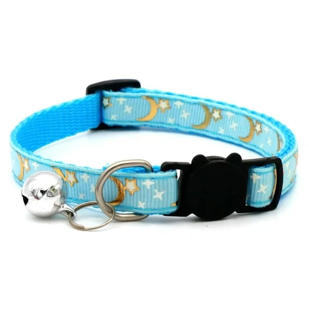 Celestial Sparkle Moon Star Pet Collar 12