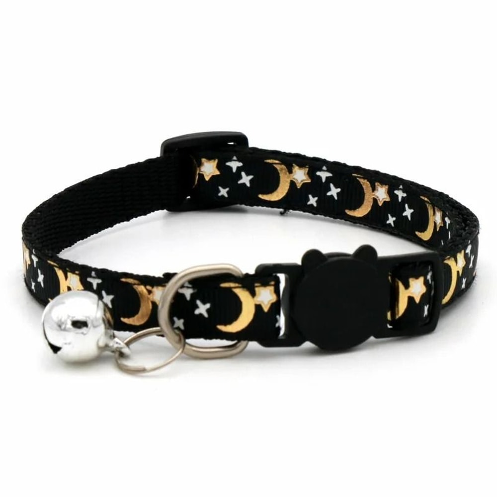 Celestial Sparkle Moon Star Pet Collar 7
