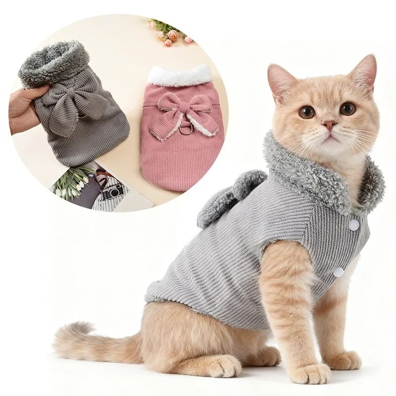 FleeceLined Winter Corduroy Pet Vest 0