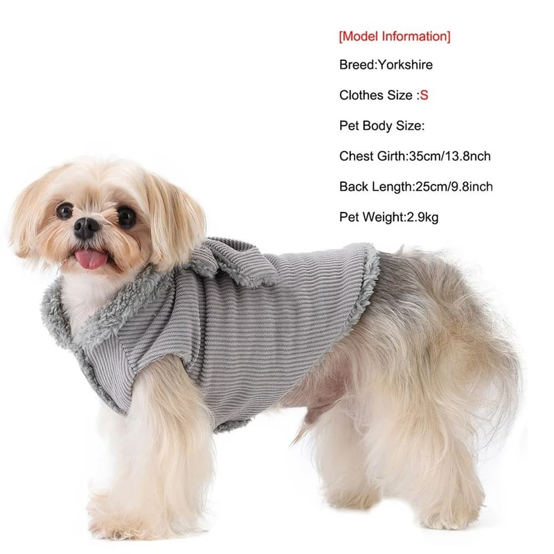 FleeceLined Winter Corduroy Pet Vest 5