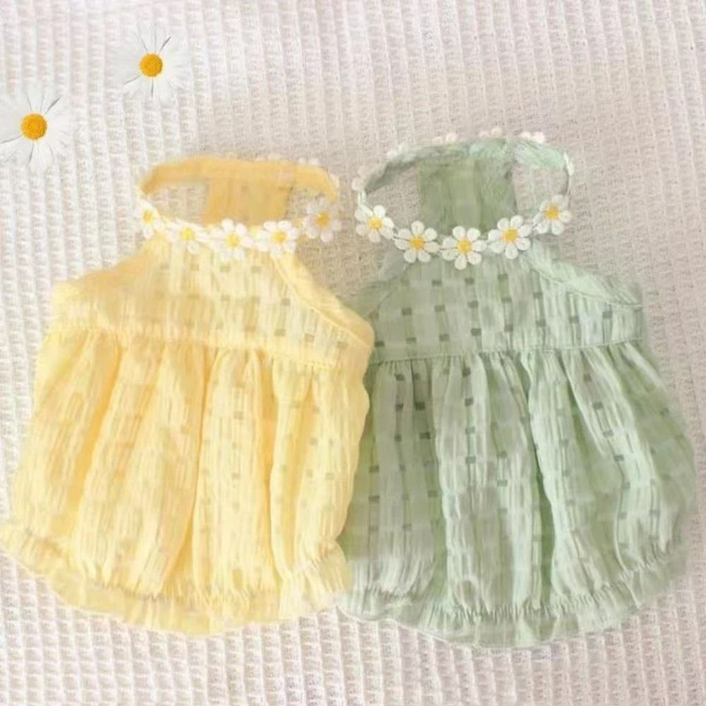 Petal Princess Floral Wreath Summer Pet Dress 1