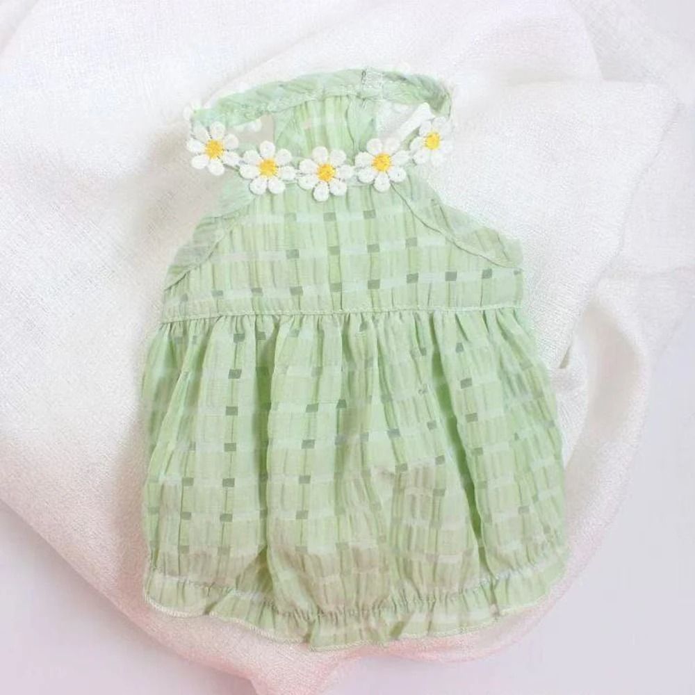 Petal Princess Floral Wreath Summer Pet Dress 3
