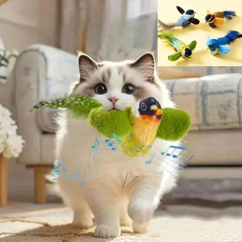 Interactive WallHanging Chirping Bird Toy 1