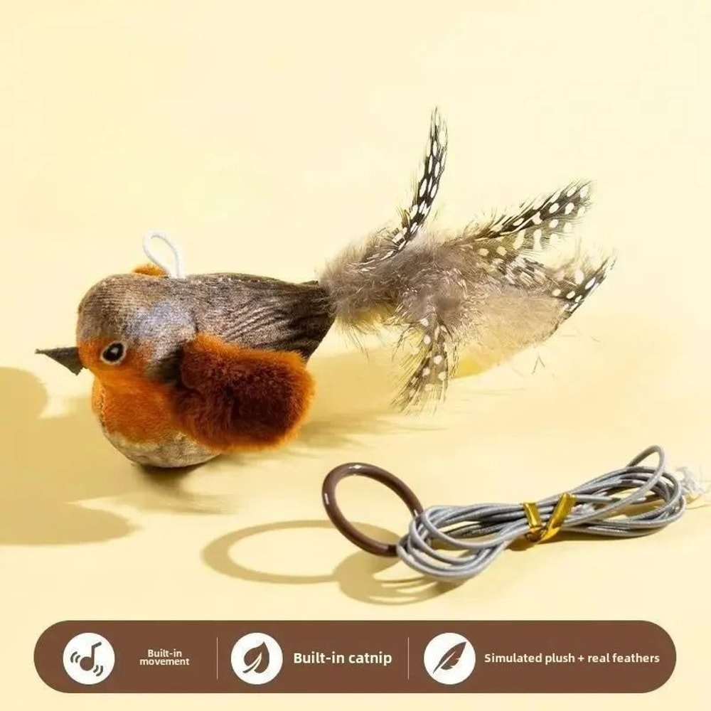 Interactive WallHanging Chirping Bird Toy 7