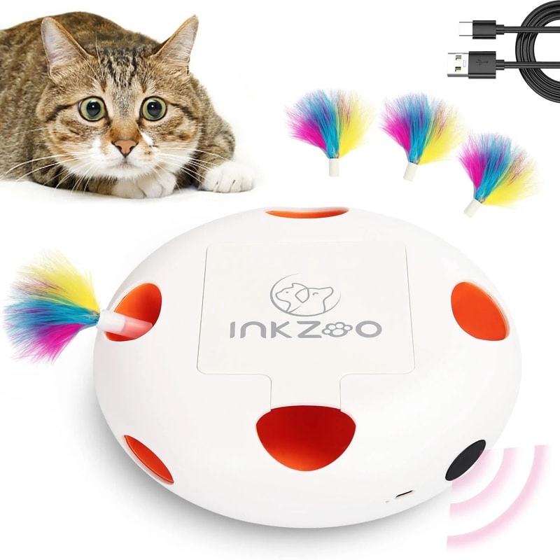 Smart Interactive WhackAMole Automatic Cat Toy 1