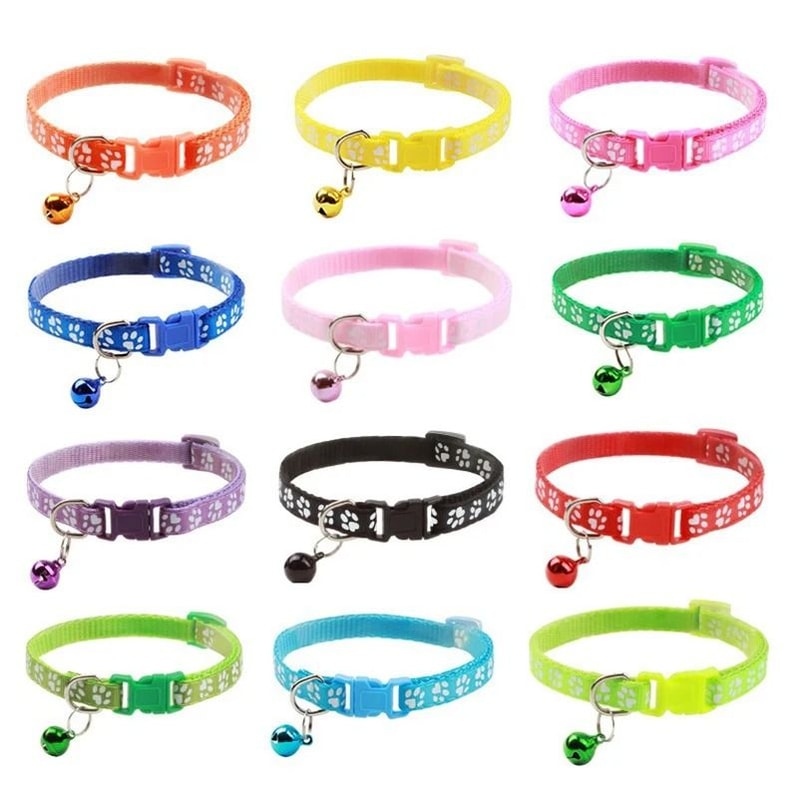 Vibrant Patterned Safety Bell Pet Collar 0