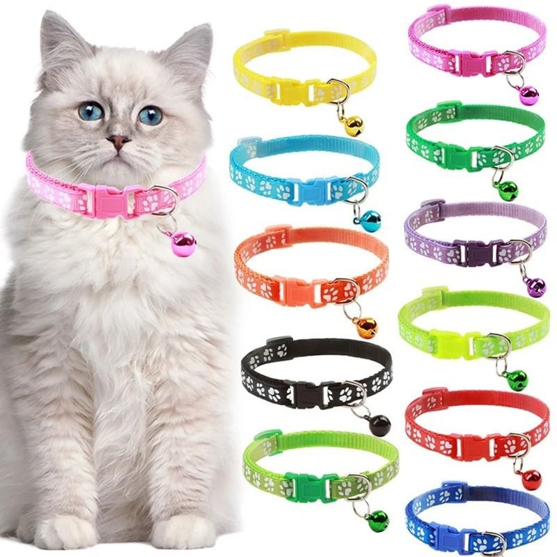 Vibrant Patterned Safety Bell Pet Collar 1