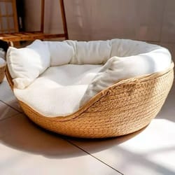 hand-woven four-season cozy pet nest