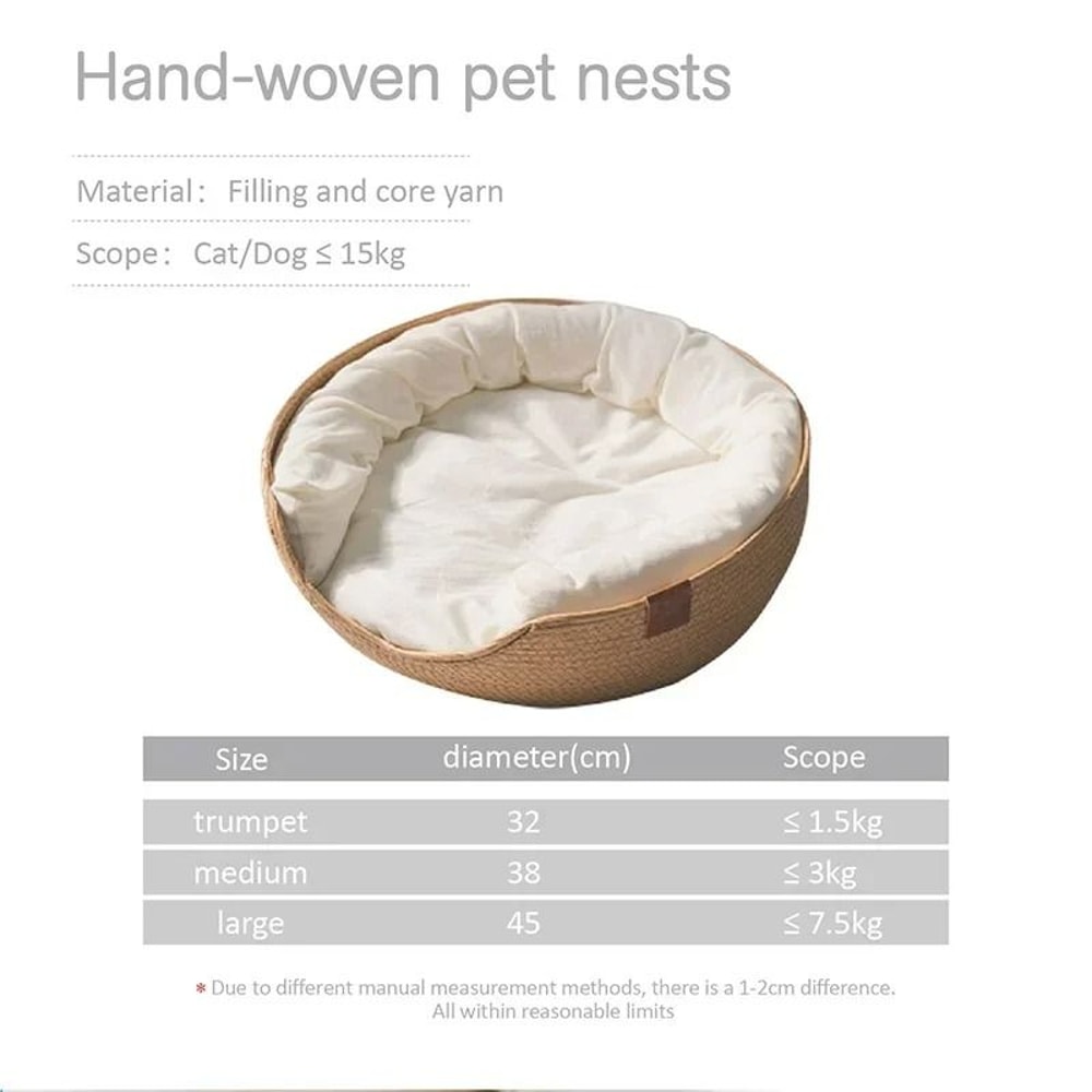 HandWoven FourSeason Cozy Pet Nest 5