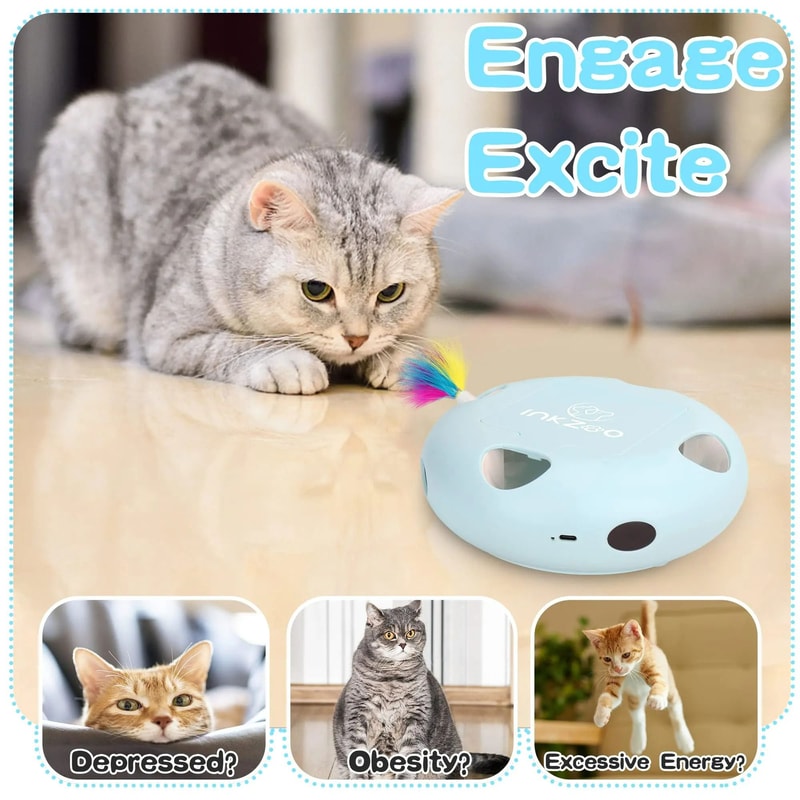 Smart 7Hole WhackAMole Interactive Cat Toy 4