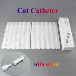 veterinary grade sterile cat catheters with stylet