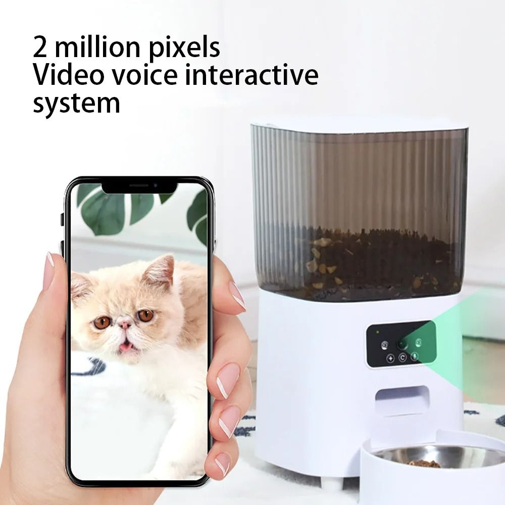 5L Smart Camera Pet Feeder WiFi Food Dispenser 4