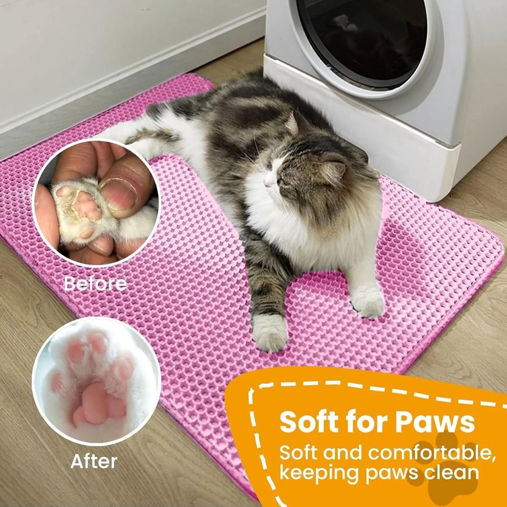 Waterproof DoubleLayer Cat Litter Trapping Mat 6