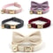 Luxury Personalized Velvet Cat Collar With Custom ID Tag 0